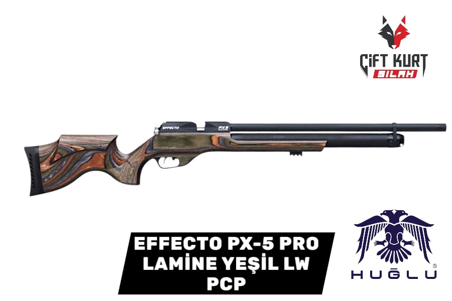 HUĞLU EFFECTO PX-5 PRO LAMİNE YEŞİL LW PCP HAVALI TÜFEK